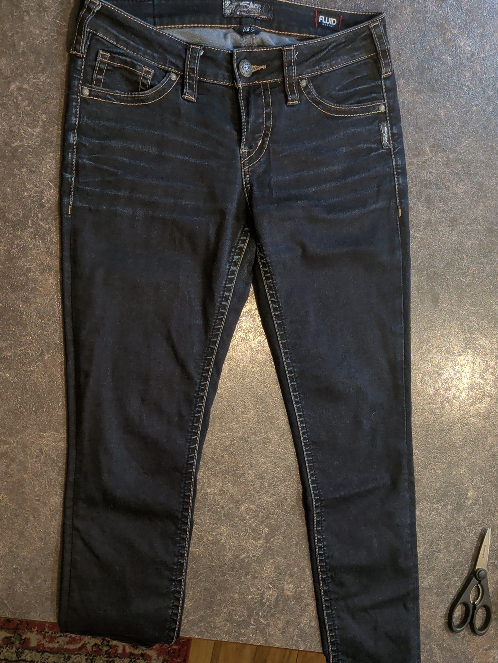 Silver Skinny Jeans. Aiko Mid Super Skinny